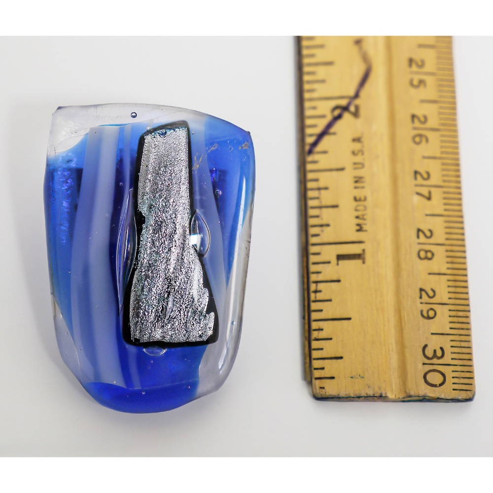 New handmade dichroic glass bolo